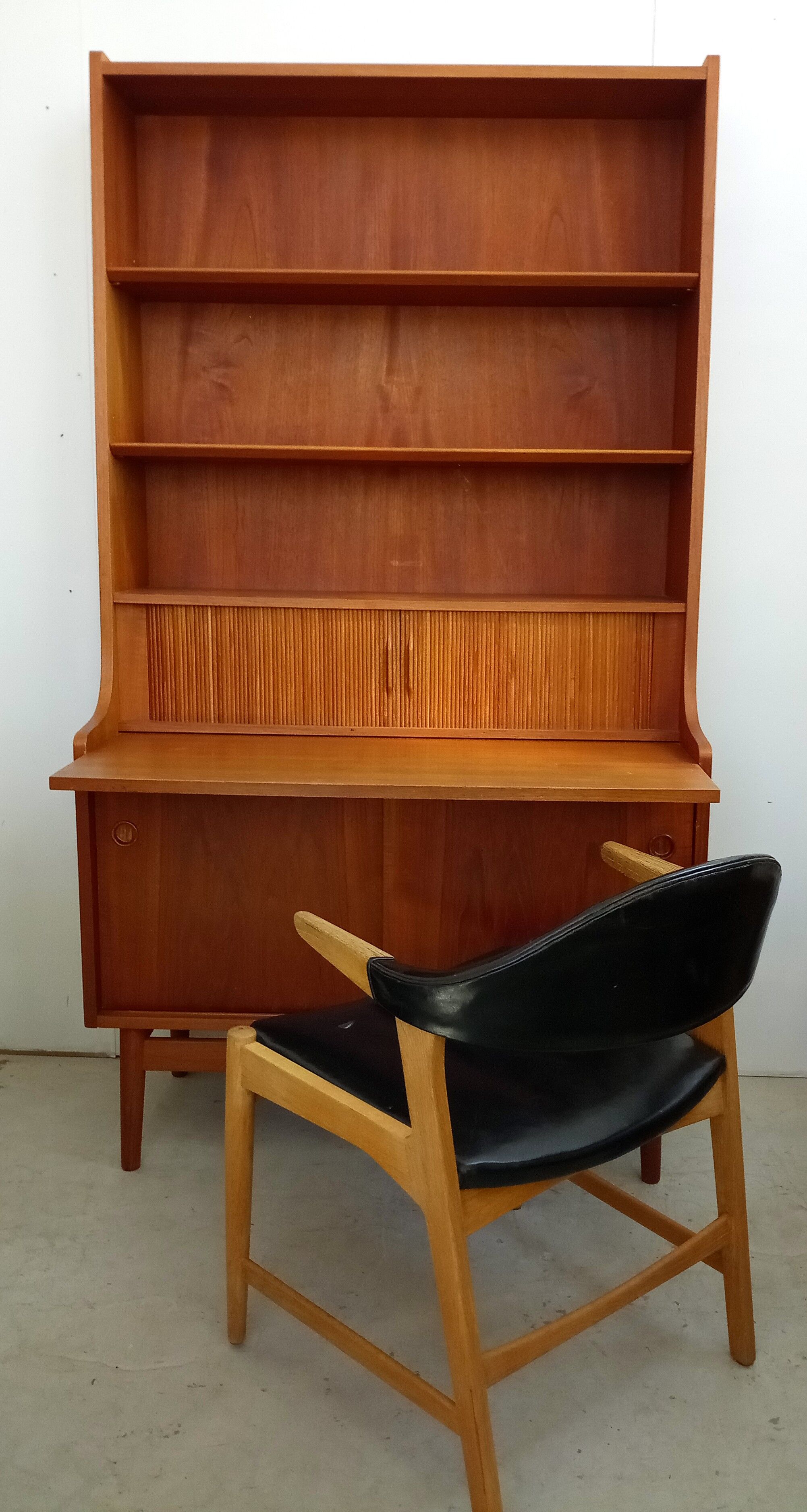 Secretary desk in teak by Johannes Sorth for BM mobler, denmark, 60s