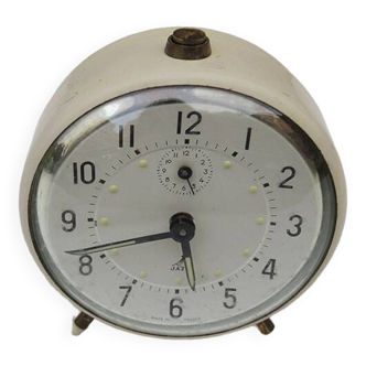 Old Ecru Jaz Alarm Clock - Made in France