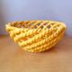 Woven ceramic fruit bowl, Antheor 1960.