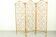 Vintage rattan room divider – ornate folding screen (1970s)