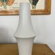 Contemporary white glazed ceramic vase, 32cm high