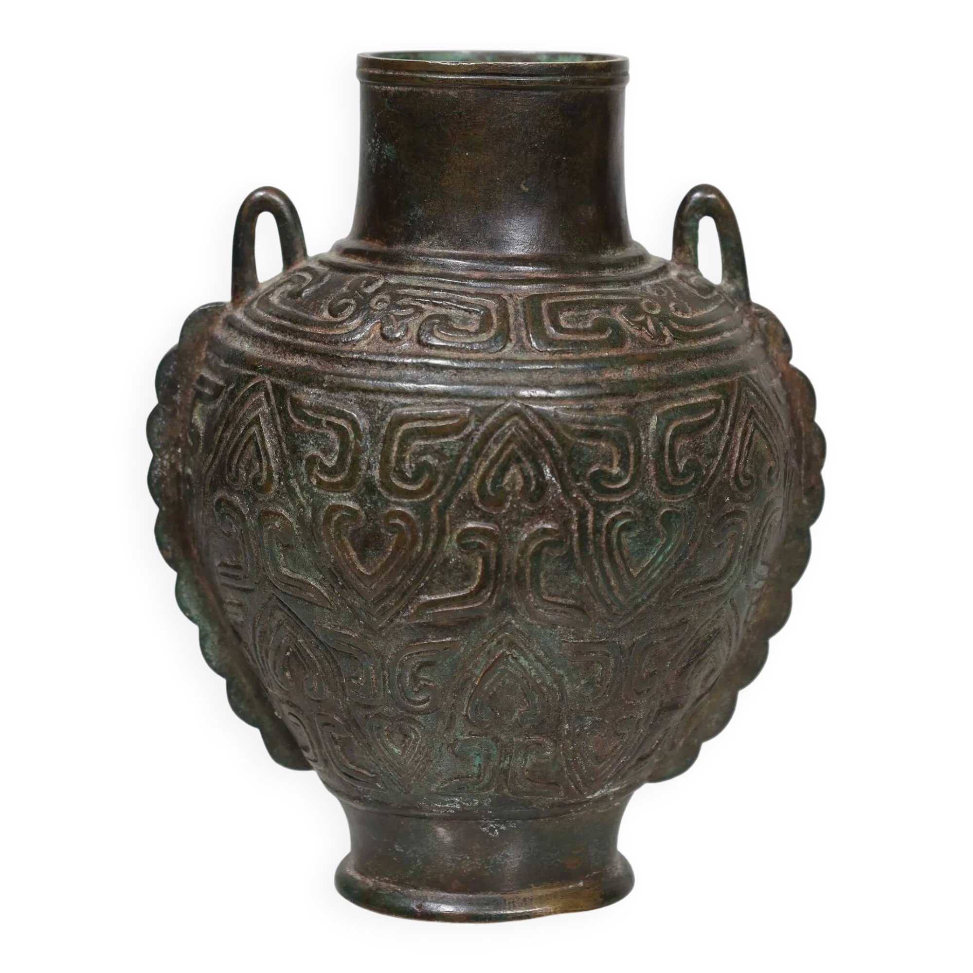 Vase cérémoniel en bronze Dynastie Ming (1368-1644) - Chine