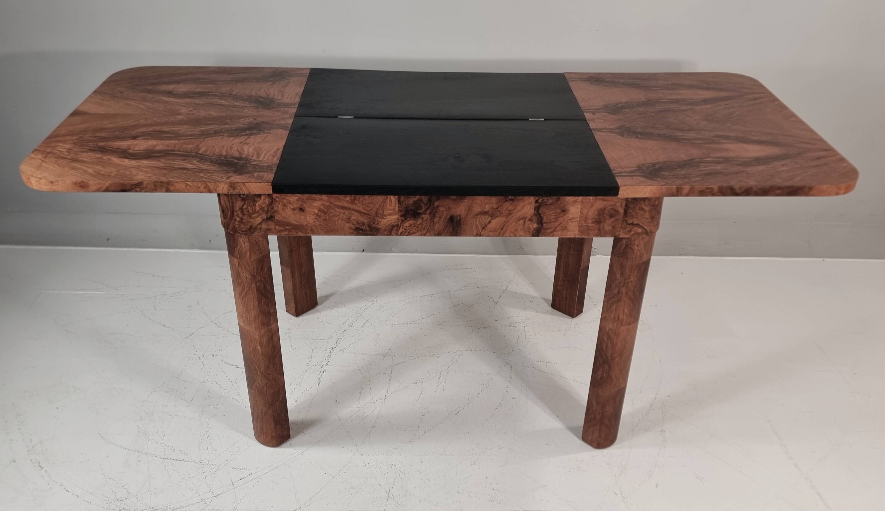 Art Deco dining table in walnut, 1960s