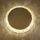 Vintage illuminated crystal brass mirror, 1960s