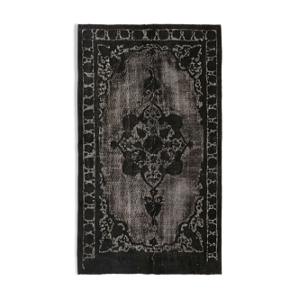 Tapis oriental 1980s 153 cm x 261 cm noir