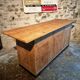Vintage French Oak and Pine Counter – 1930s Shop Counter or Kitchen Island
