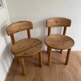 2 chaises en pin massif Daumiller