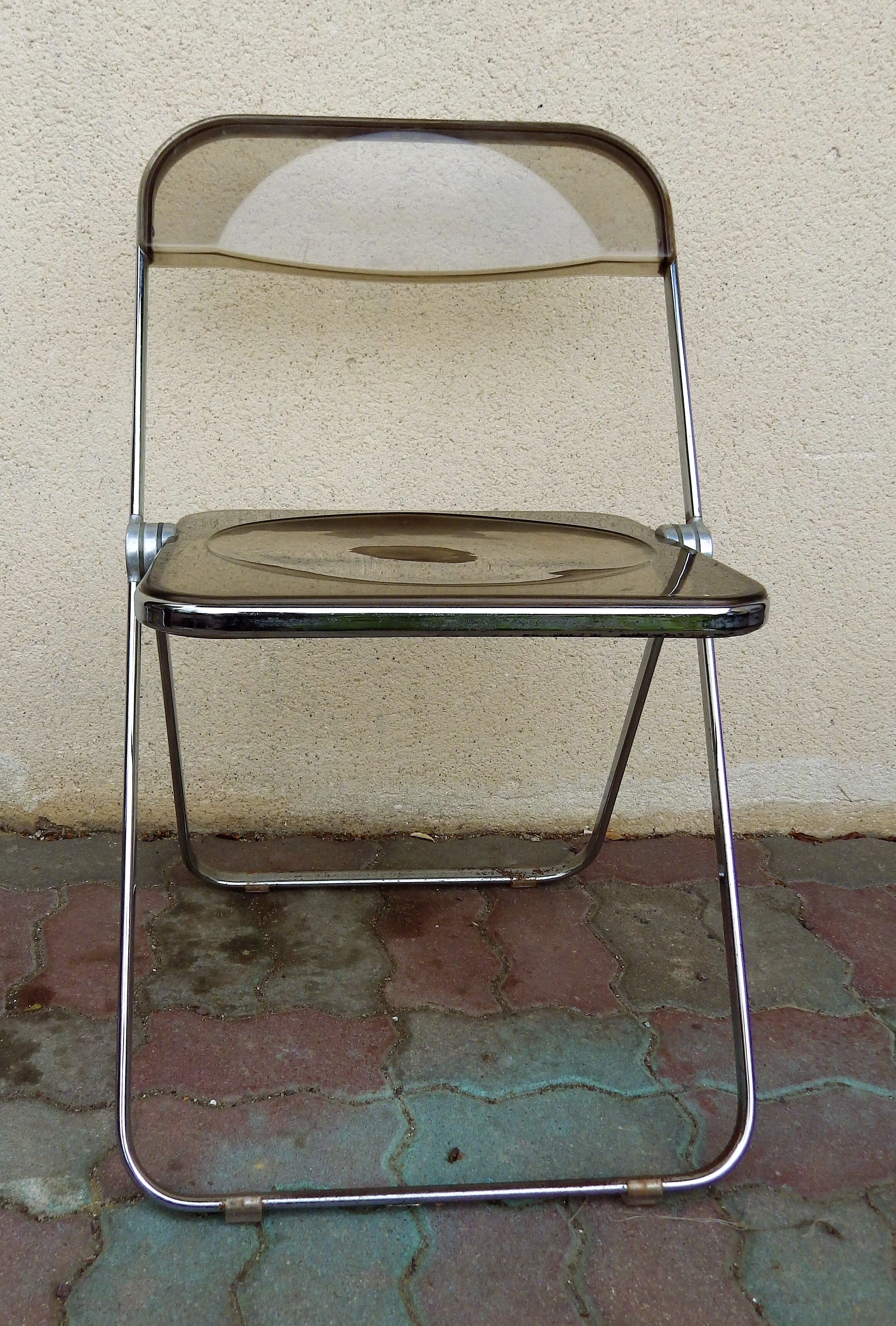 Trio de chaises Plia Castelli par Giancarlo Piretti