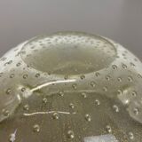 Murano Glass "Gold Dust Bubble" Bowl Element Shell Ashtray Murano, Italy, 1970s