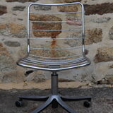 Chrome design swivel desk chair