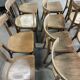Set of 26 Baumann wooden bistro chairs from the 1950s France