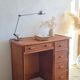 Vintage rattan desk from the 1970s.