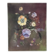 Tableau acrylique sur toile décoration campagne fleurs bohème
