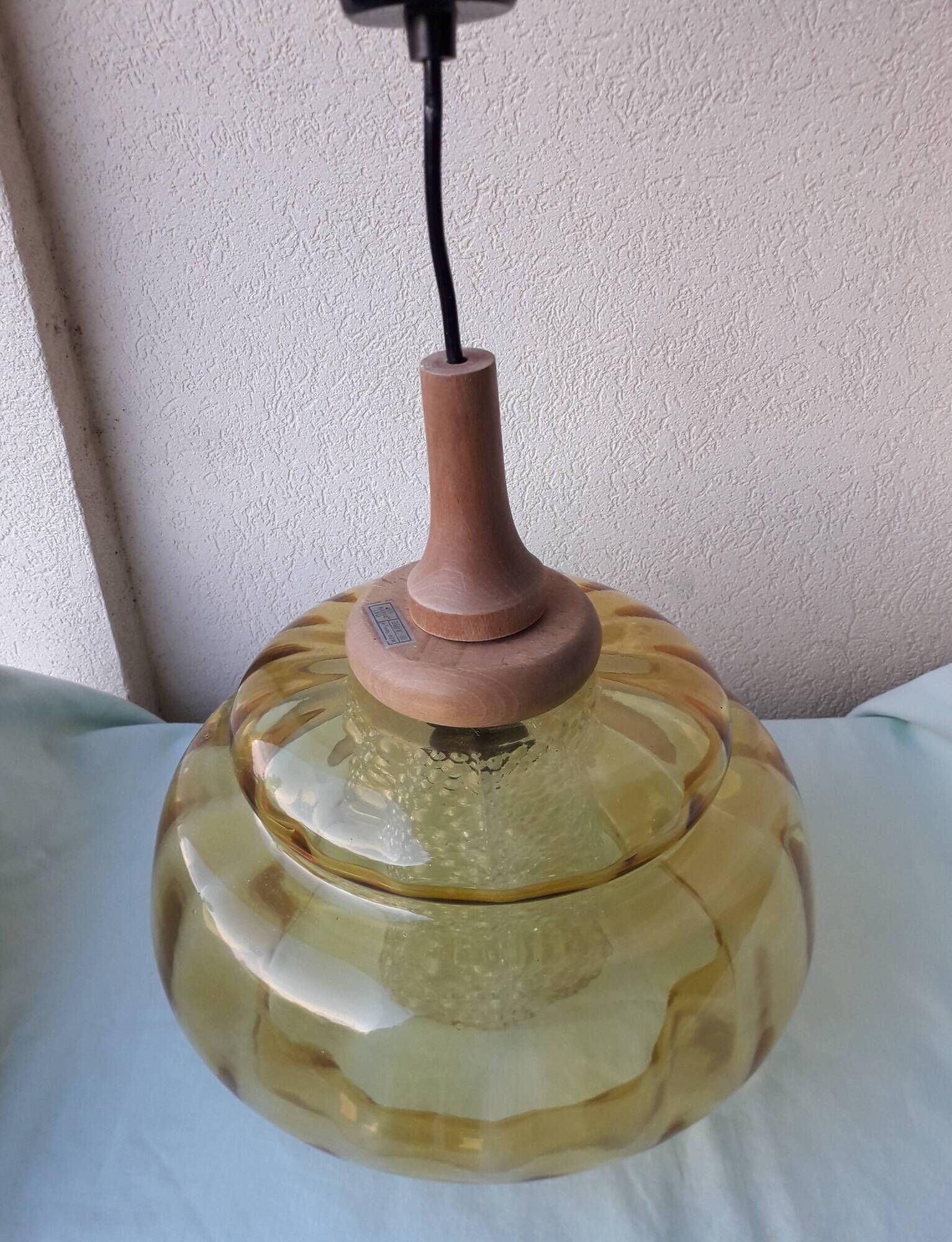 Scandinavian style glass pendant light