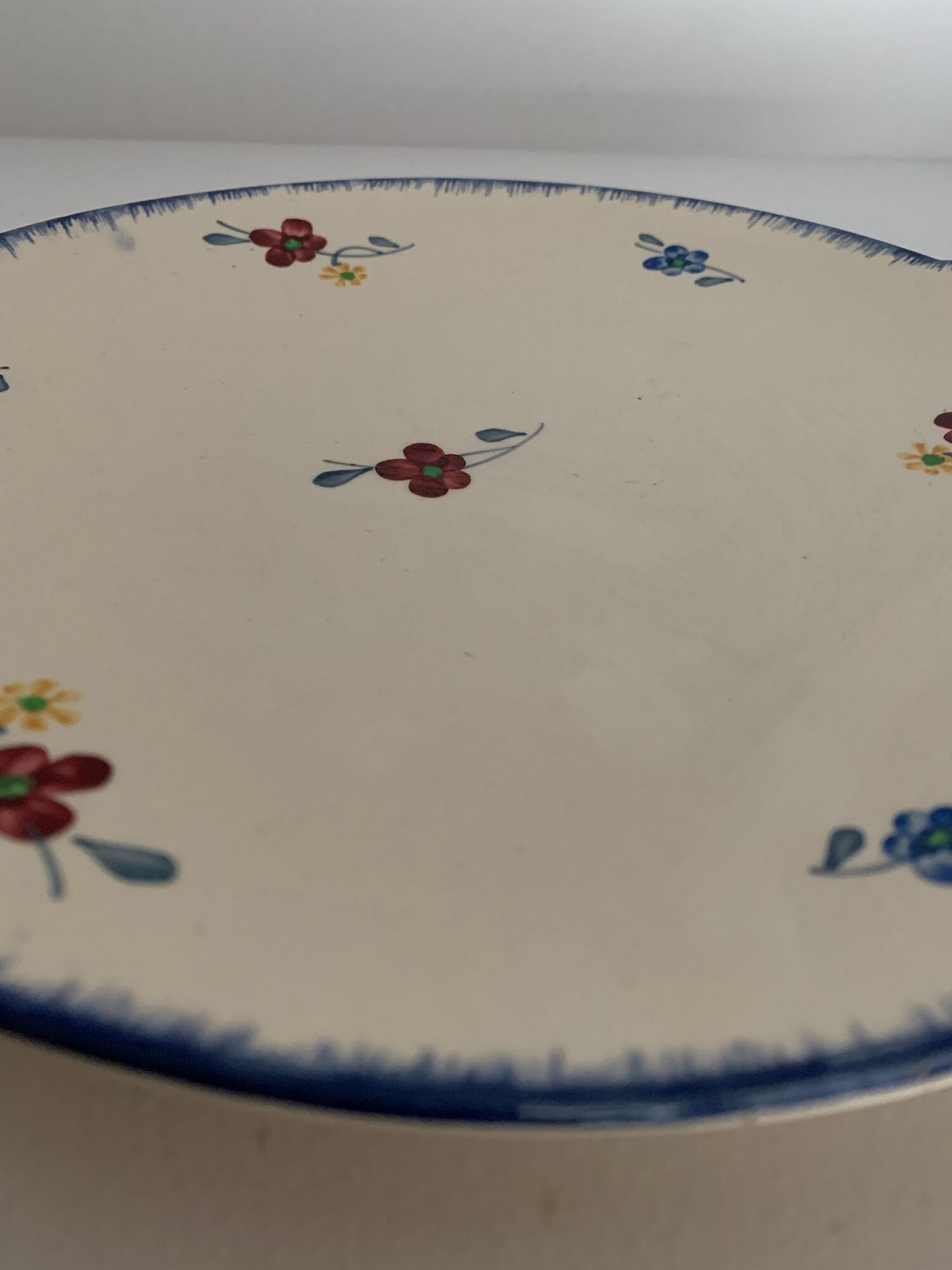 Dessert service 12 plates and 1 dish Mary Lou Digoin Sarreguemines