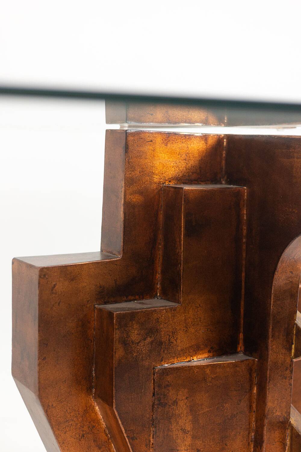 Matteo Ceccarelli. Sculptural table in "brutalist" style. 1980s.