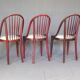 Chair/armchair Thonet No. A846, 1928/30, by Otto Prutscher, leather seat.