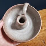 Ceramic cellar rat candle holder