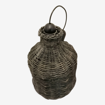 Wicker hanging lamp