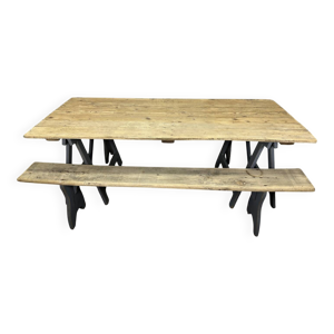 Table et bancs guinguettes