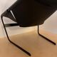 Fauteuil F444 Pierre Paulin pour Artifort Cuir Noir Piètement Métal La