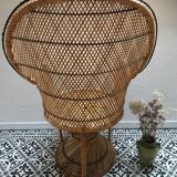 Armchair in rattan style emmanuelle