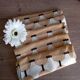 5 napkins 49x49 cm beige with geometric pattern, vintage