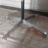 Good condition - EA 108 office chair in beige fabric and aluminum by Charles & Ray Eames for Herman Miller, signed - 1958