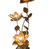 Lamp water lily in golden brass