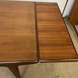 Scandinavian style teak table with extensions