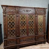 Renaissance-style walnut library, circa 1850