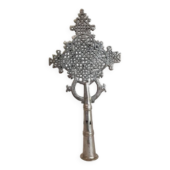 Croix de procession copte éthiopienne