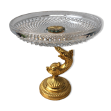 Glass centerpiece on foot