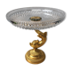 Centre de table en verre sur pied