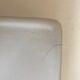 Art deco bathroom shelf shelf in white porcelain 50cm