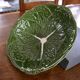 Vintage cabbage leaf slip salad bowl