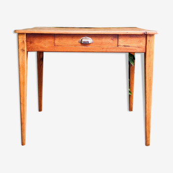 Bureau bois brut années 50