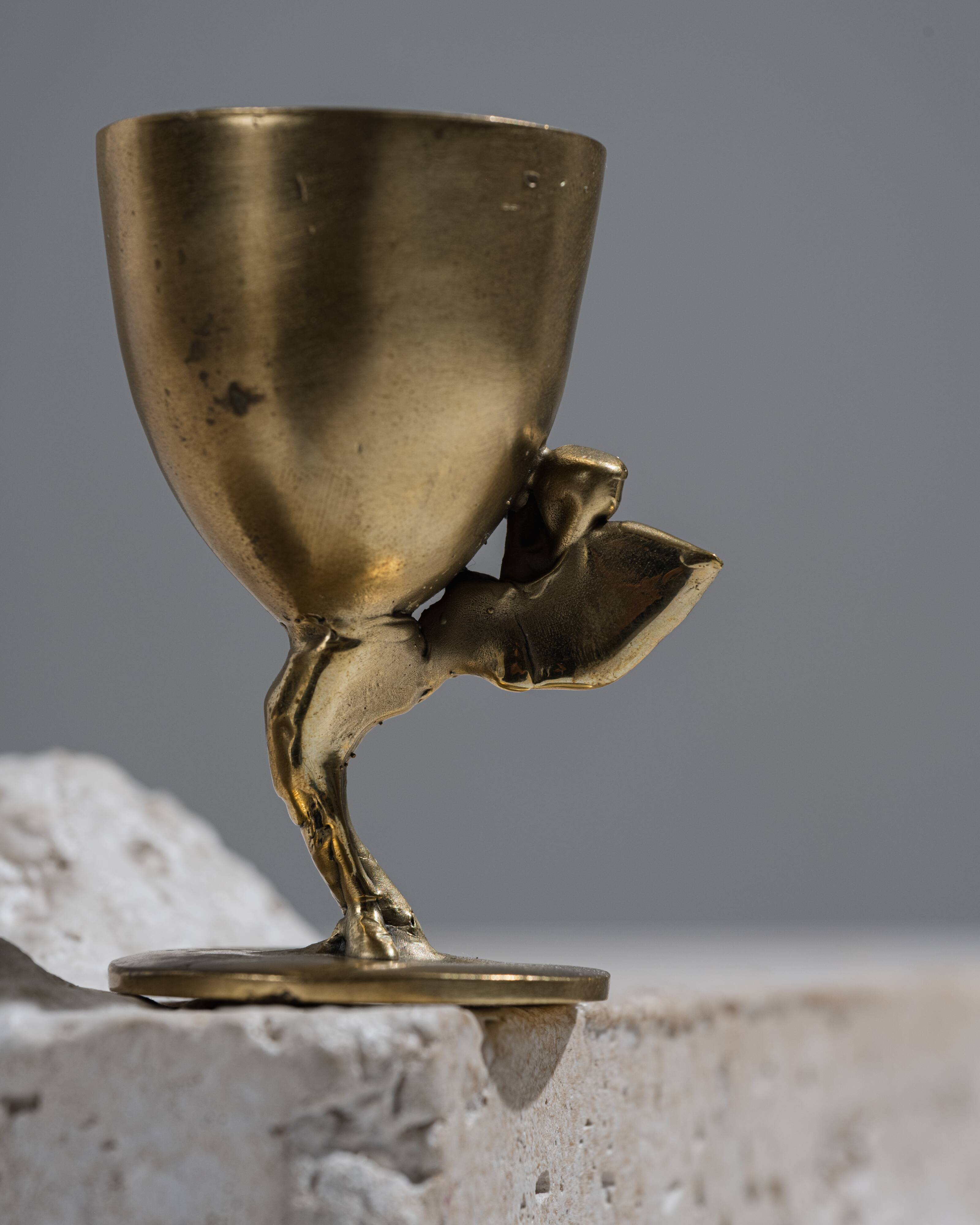 Grail Cluster Brass Egg Cup No. 5