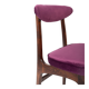 Chair by Rajmund Halas in purple velvet from the 20th century, 1960s.