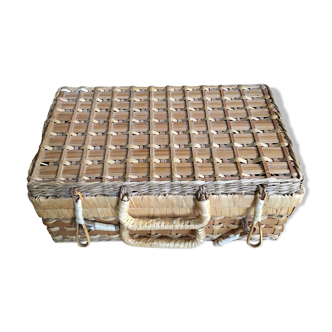 Wicker suitcase