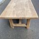 Farmhouse dining table stripped in solid raw oak 1930 - 216cm