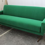 Mid-century Italian emerald green sofa