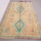 Peach & Turquoise vintage moroccan rug 143 x 249 cm - Berber Rug Handmade