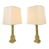 Neoclassical Empire Brass Table Lamp, France, 1960, Set of 2