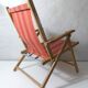 Fauteuil pliant années 50 style transat chilienne