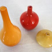 3 glass vases by Johanna Jelinek for Ikea from the 90s.