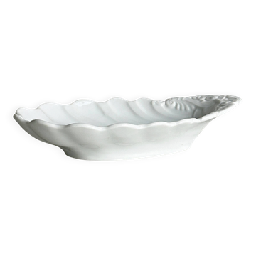 White ceramic shell bowl