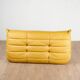 Togo gold leather sofa by Michel Ducaroy for Ligne Roset 1973