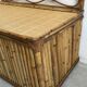 Vintage rattan and bamboo toy chest