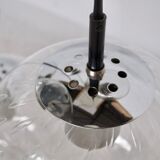 Chromium waterfall chandelier chromed by Raak holland 70